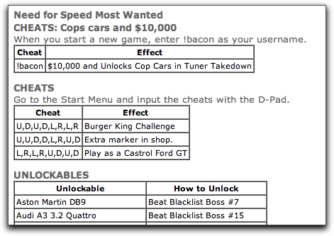 Need For Speed Cheats Ps2 Most Wanted Codes