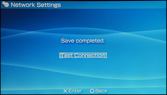 Sony PSP: Test Network Connection