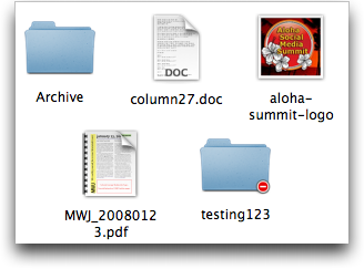 Folder protected / locked in Mac OS X
