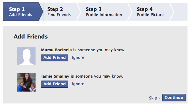 facebook signup. You have an account set up on Facebook. You're not done, however.