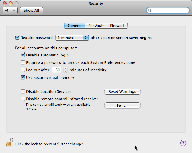 mac macbook disable remote