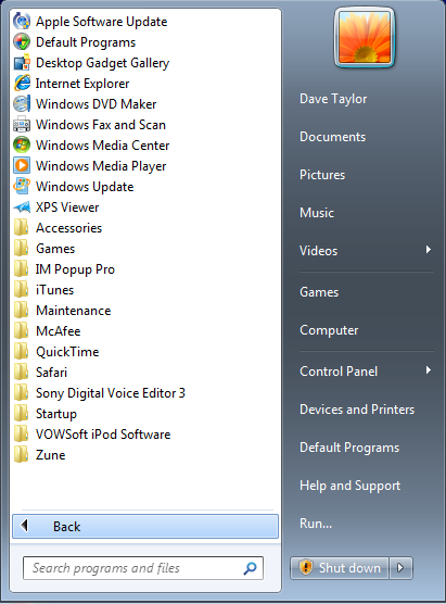 win7 customize start menu 9