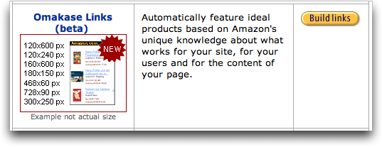 Amazon Omakase Links: Another build links choice