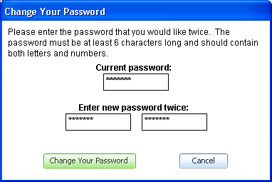 America Online AOL: Change Password