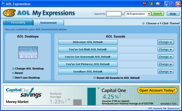 America Online - AOL Expressions - My Expressions