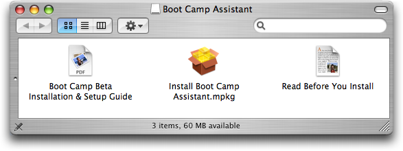 Apple Mac OS X Boot Camp (bootcamp) Installer Folder