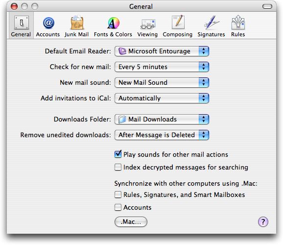 mac mail preferences mac mail preferences