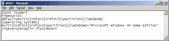 Windows XP Bootloader