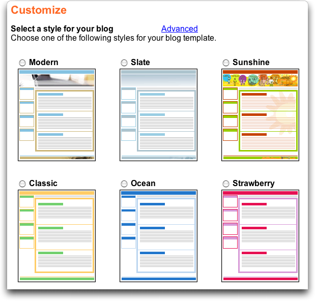 Customize your new eBay Weblog / Blog