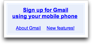 Sign up for a Gmail account with your mobile phone