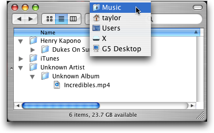 Senuti utility for Mac OS X: files copied directly from iPod