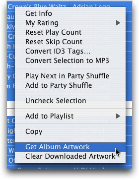 Apple iTunes 7.0: Contextual Menu