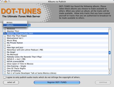 iTunes on PSP: Dot Tunes app