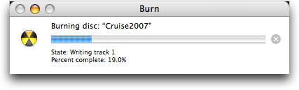 Burn Folder: Burning a CDRW on Apple Mac OS X