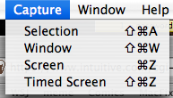 Mac Grab Utility: Capture Menu