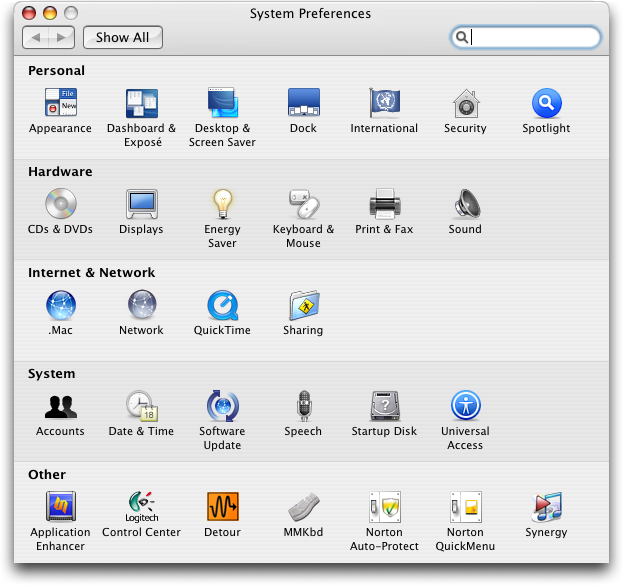 Mac OS X: System Preferences