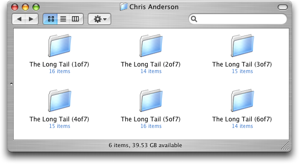 Mp3 Folders within the Apple iTunes Music Library, within the Apple Finder