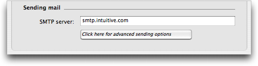 Microsoft Entourage for Mac OS X: SMTP security settings