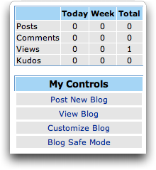 MySpace: Blog Controls