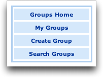 MySpace: Groups Menu