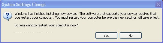 Sony PSP / Windows XP: device needs reboot