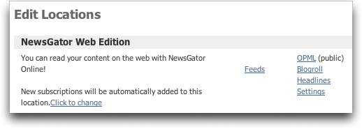 NewsGator Online: Web Edition: OPML Export