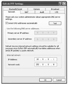 Setting up Softick PPP on Windows for Palm Treo / Clie Internet Connection