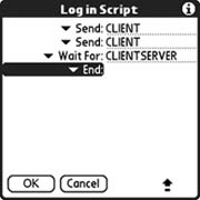 Setting up a script for Bluetooth for Palm Treo / Clie Internet Connection