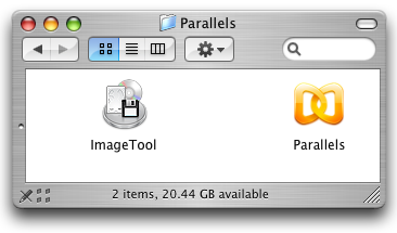 Parallels, Finder View