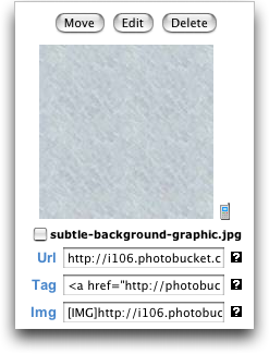 Subtle MySpace Background codes on Photobucket