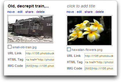Photobucket uploaded with title added