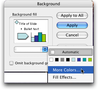 Powerpoint: Background Colors