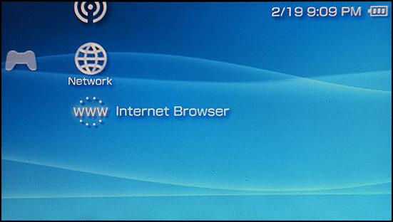 Sony PSP: Internet Browser