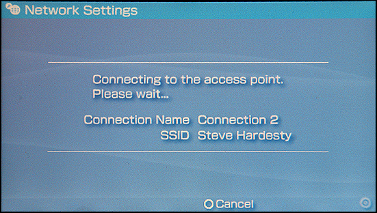 Sony PSP: Testing Access Point