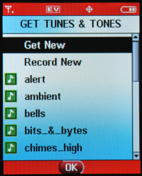 Motorola RAZR V3c: Get Tunes and Tones