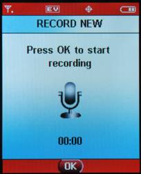 Record a voice memo on the Motorola RAZR V3c phone