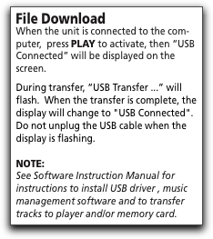 RCA Lyra MP3 Player: Downloading MP3 Files