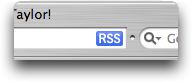 Apple Safari RSS Button