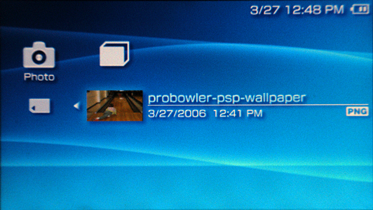 Setting Wallpaper on a Sony PSP