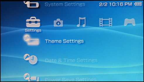 Sony PSP: Theme Settings