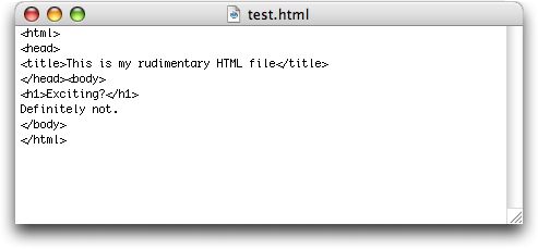 TextEdit showing HTML source