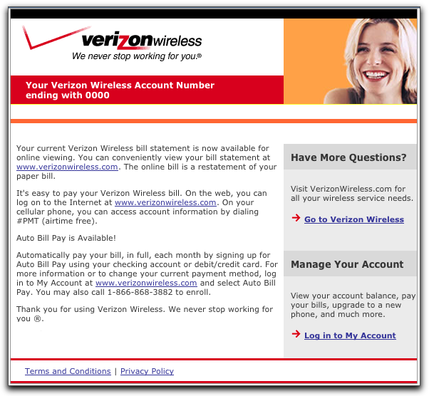 Legit Verizon email, or phishing attempt?