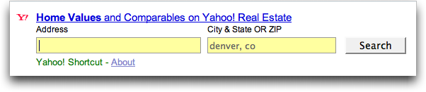 Yahoo Search: Real Estate Search