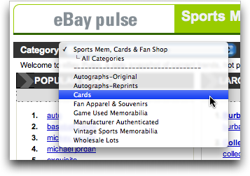 eBay Pulse: Sports Memorabilia