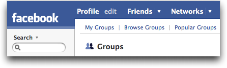 Facebook Groups menu :: Facebook Help