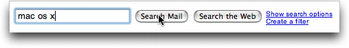 Google Gmail: Search: Mac OS X