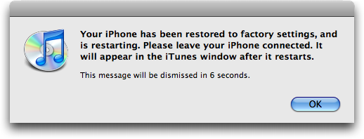 iphone restore 6