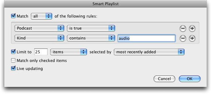 Apple iTunes Smart Playlist #2