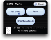 Wii Remote Settings Menu for Nintendo Wii
