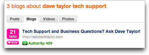 Technorati search for Dave Taylor Tech Support: Results